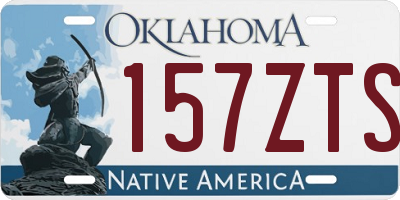 OK license plate 157ZTS