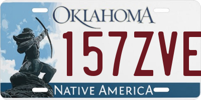 OK license plate 157ZVE