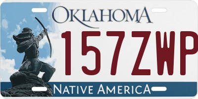 OK license plate 157ZWP