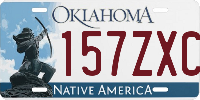 OK license plate 157ZXC