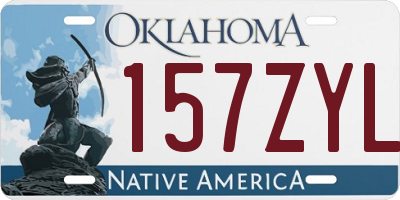 OK license plate 157ZYL