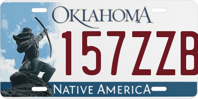 OK license plate 157ZZB