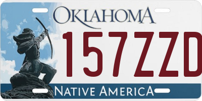 OK license plate 157ZZD