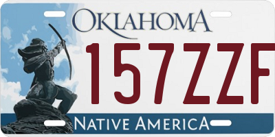 OK license plate 157ZZF