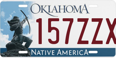 OK license plate 157ZZX