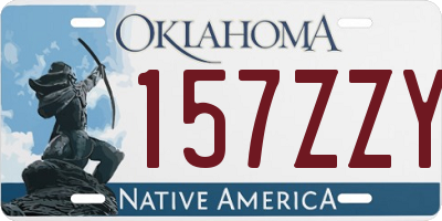 OK license plate 157ZZY