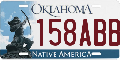 OK license plate 158ABB