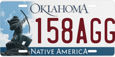 OK license plate 158AGG