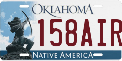 OK license plate 158AIR