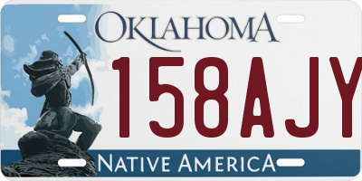 OK license plate 158AJY