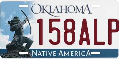 OK license plate 158ALP