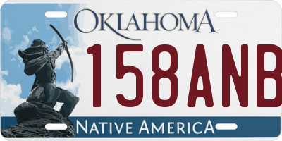 OK license plate 158ANB