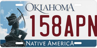 OK license plate 158APN