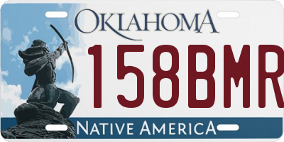 OK license plate 158BMR