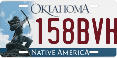 OK license plate 158BVH