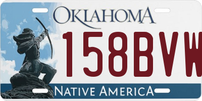 OK license plate 158BVW