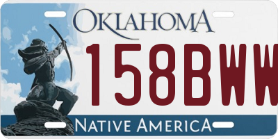 OK license plate 158BWW