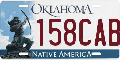 OK license plate 158CAB