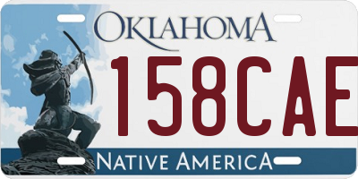 OK license plate 158CAE