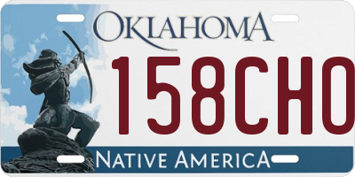 OK license plate 158CHO