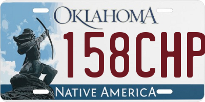 OK license plate 158CHP