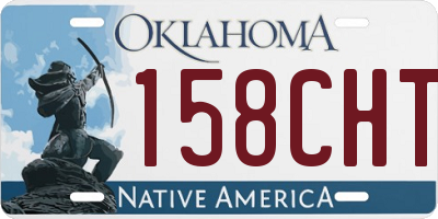 OK license plate 158CHT