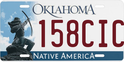 OK license plate 158CIC