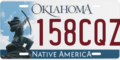 OK license plate 158CQZ