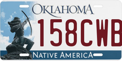 OK license plate 158CWB