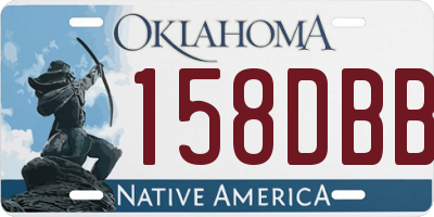 OK license plate 158DBB
