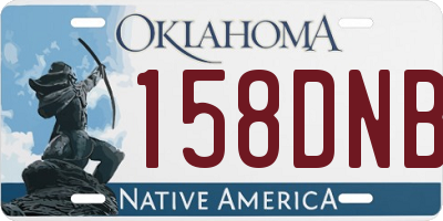 OK license plate 158DNB