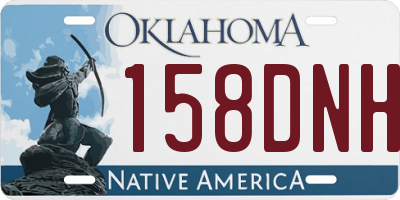 OK license plate 158DNH