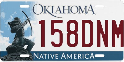OK license plate 158DNM