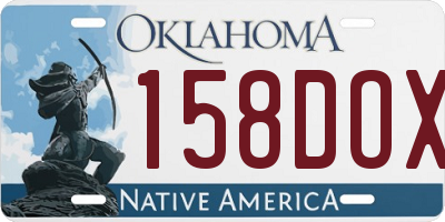 OK license plate 158DOX
