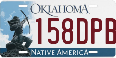 OK license plate 158DPB