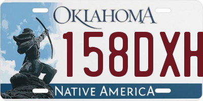 OK license plate 158DXH