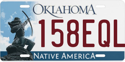 OK license plate 158EQL