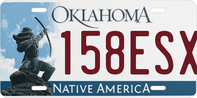 OK license plate 158ESX