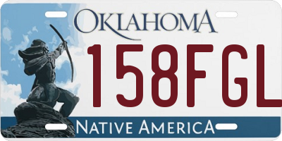OK license plate 158FGL