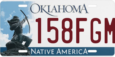 OK license plate 158FGM