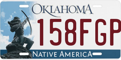 OK license plate 158FGP