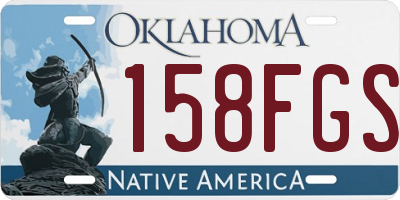OK license plate 158FGS