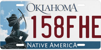 OK license plate 158FHE