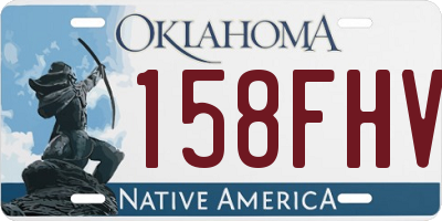 OK license plate 158FHV
