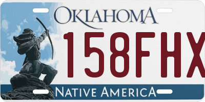 OK license plate 158FHX