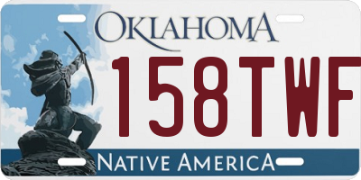 OK license plate 158TWF