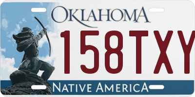 OK license plate 158TXY