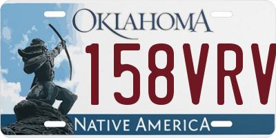 OK license plate 158VRV