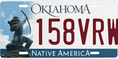 OK license plate 158VRW