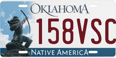 OK license plate 158VSC
